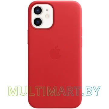 Чехол для телефона Apple MagSafe Leather Case для iPhone 12 mini (алый) картинка 5